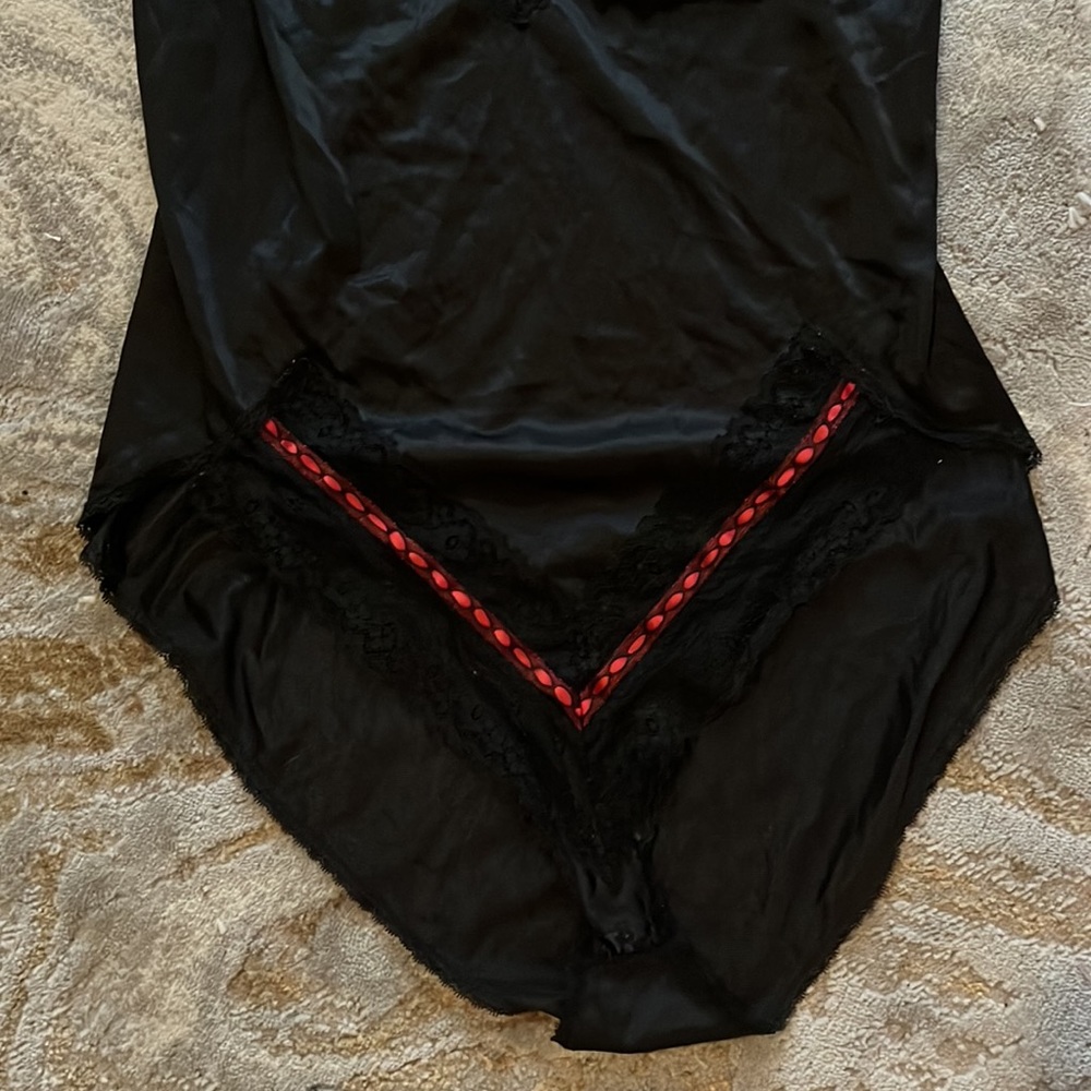 Vintage JCPenney Black Lace Bodysuit - Picture 3 of 6